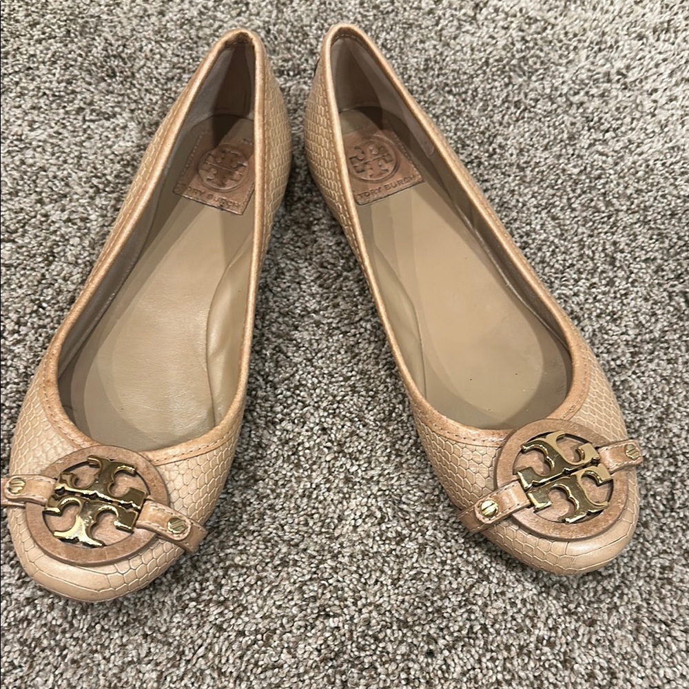 Tory Burch Tan Ballet Flats
